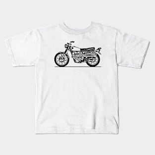 CL450 Motorcycle Sketch Art Kids T-Shirt